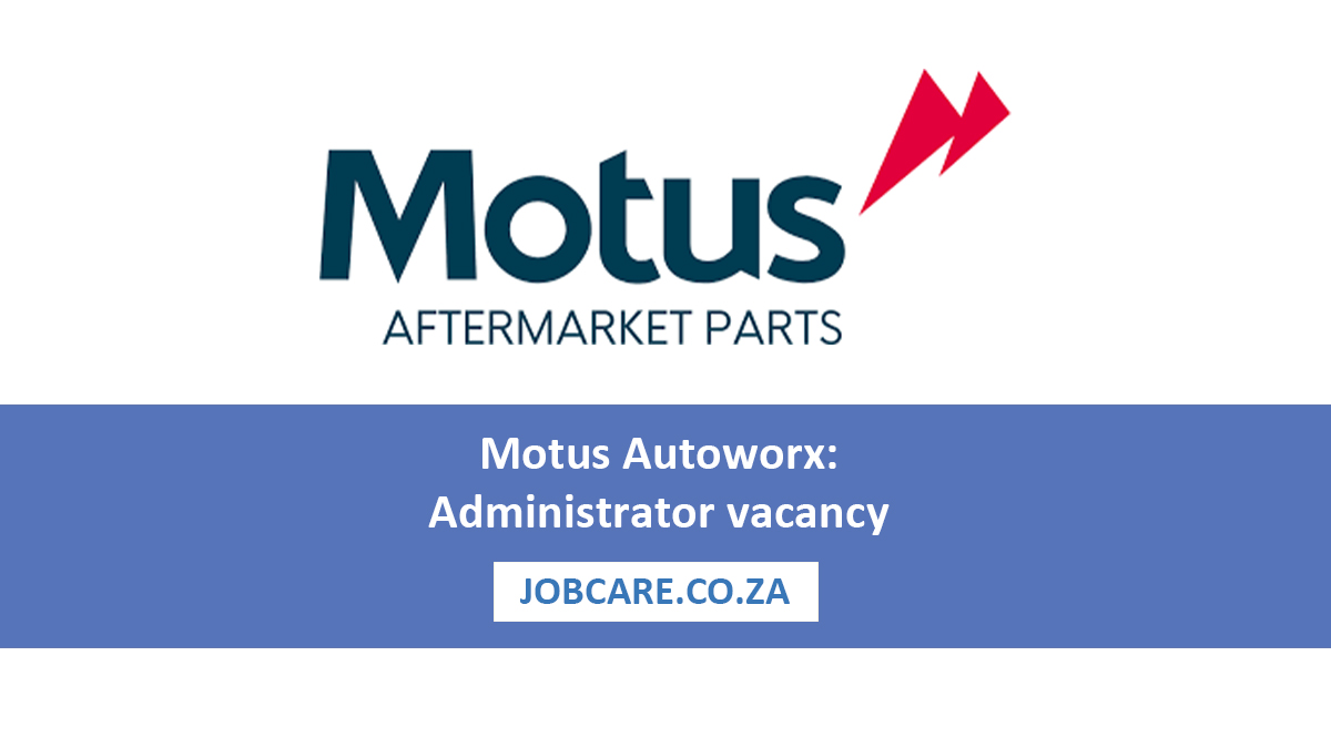 Motus Autoworx: Administrator vacancy