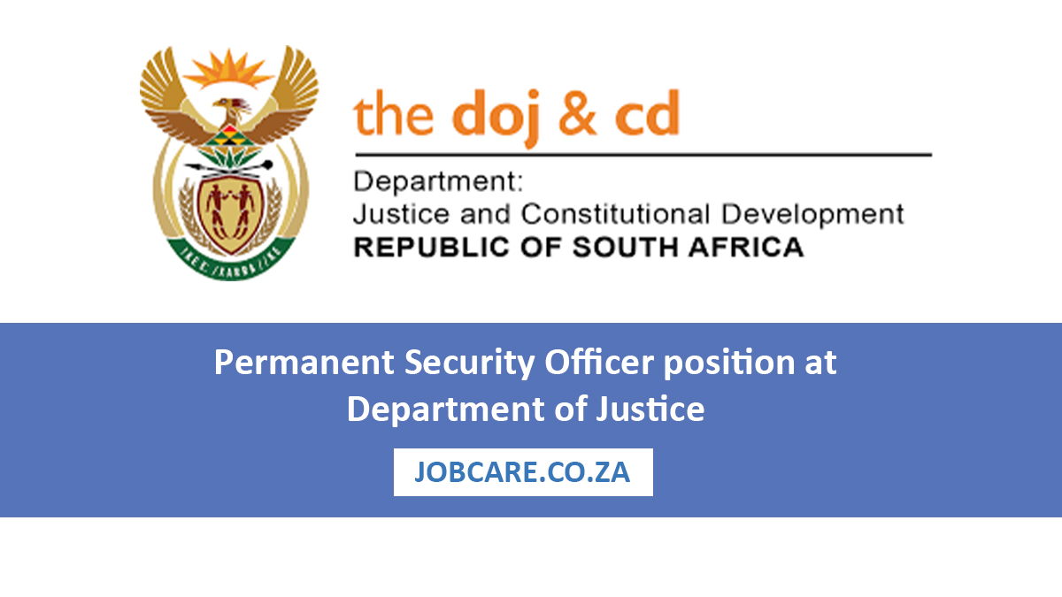 Permanent Security Officer position at Department of Justice