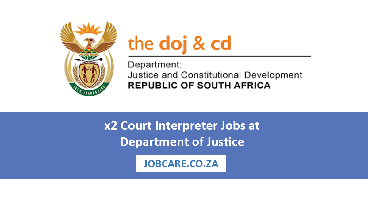 x2 Court Interpreter Jobs at Department of Justice