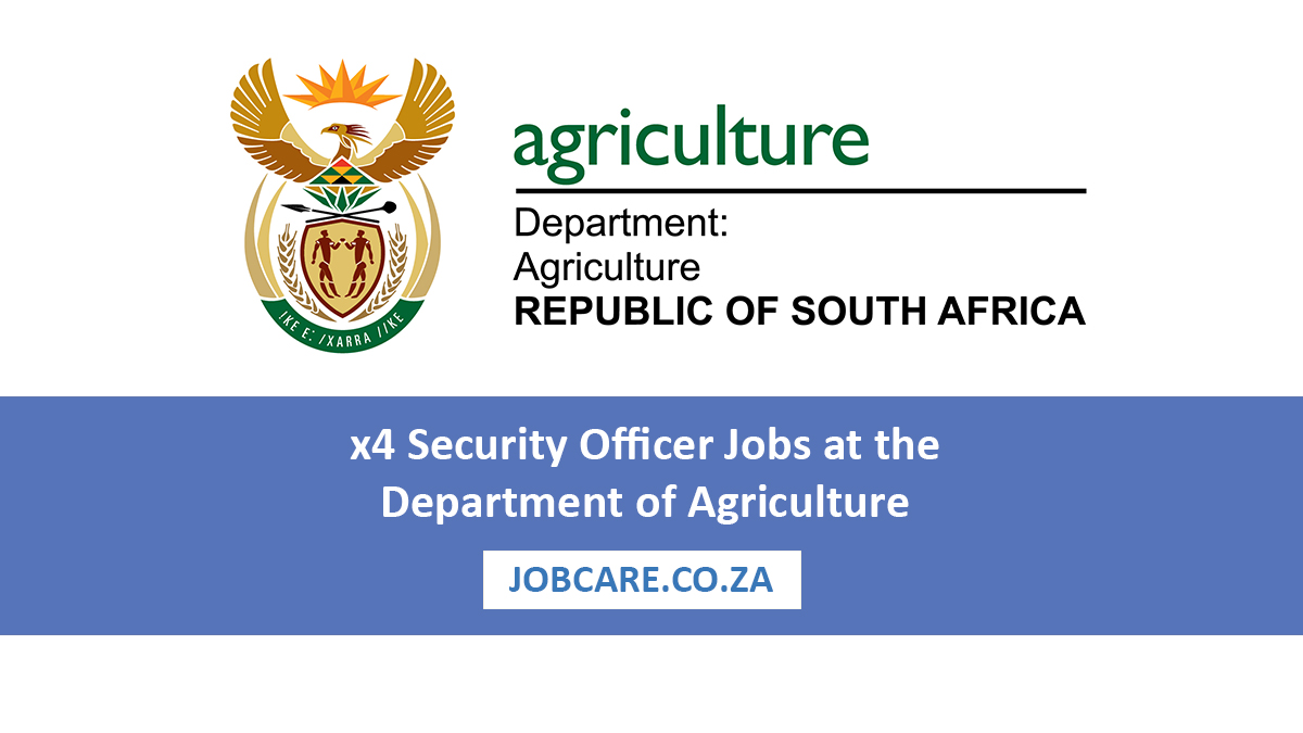 x4 Security Officer Jobs at the Department of Agriculture