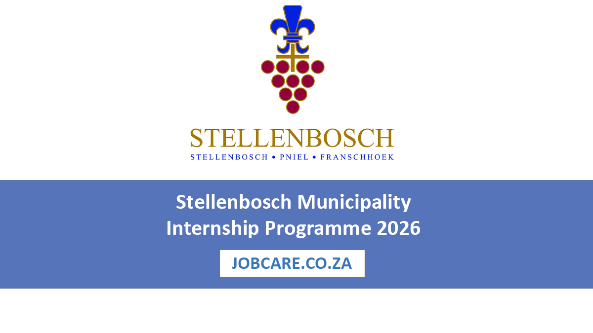 Stellenbosch Municipality Internship Programme 2026