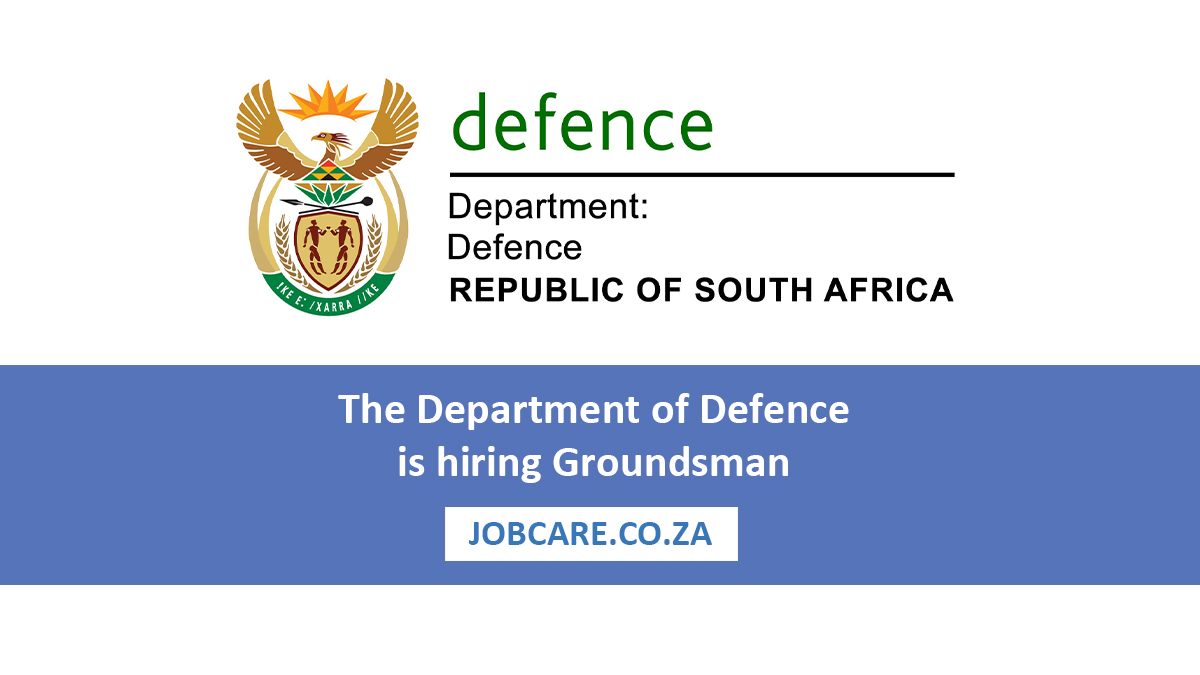 The Department of Defence is hiring Groundsman
